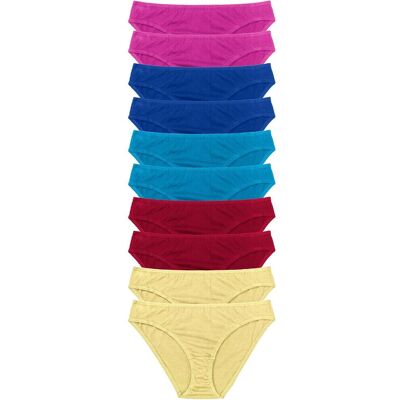 bonprix Slip mit weicher Baumwolle (10er Pack) pink 36 bonprix Slip mit weicher Baumwolle (10er Pack) pink 36