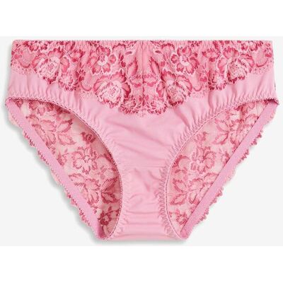 bonprix Maxislip mit zarter Spitze rosa 44 bonprix Maxislip mit zarter Spitze rosa 44
