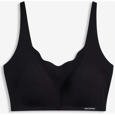bonprix Wattierter Feel Comfort Lasercut T-Shirt BH ohne Bügel schwarz 40 bonprix Wattierter Feel Comfort Lasercut T-Shirt BH ohne Bügel schwarz 40