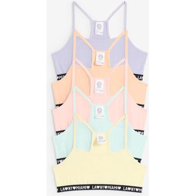bonprix Bustier mit weicher Bio-Baumwolle (5er Pack) gelb 140 bonprix Bustier mit weicher Bio-Baumwolle (5er Pack) gelb 140
