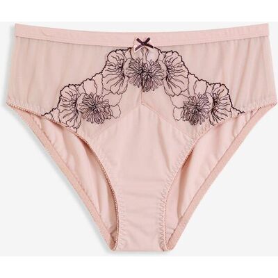 bonprix Maxislip mit zarter Stickerei lila 44 bonprix Maxislip mit zarter Stickerei lila 44