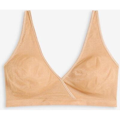 bonprix Bralette aus schimmerndem Material braun 44 bonprix Bralette aus schimmerndem Material braun 44