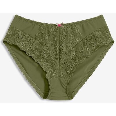 bonprix Maxislip mit zarter Spitze grün 48 bonprix Maxislip mit zarter Spitze grün 48