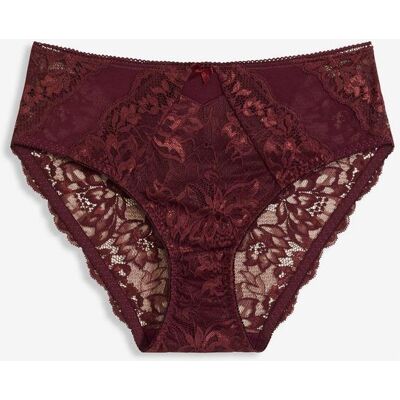 bonprix Maxislip mit zarter Spitze rot 44 bonprix Maxislip mit zarter Spitze rot 44