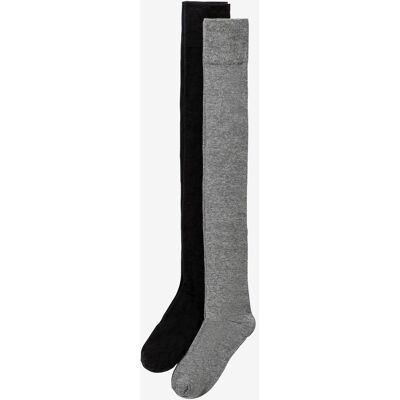 bonprix Overknee Strümpfe mit Bio-Baumwolle (2er Pack) schwarz 35 bonprix Overknee Strümpfe mit Bio-Baumwolle (2er Pack) schwarz 35