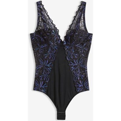 bonprix Body mit Glitzergarn schwarz 38 bonprix Body mit Glitzergarn schwarz 38