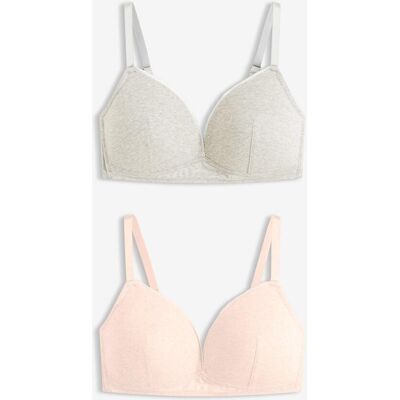 bonprix Schalen-BH ohne Bügel mit Bio-Baumwolle (2er Pack) rosa 90 bonprix Schalen-BH ohne Bügel mit Bio-Baumwolle (2er Pack) rosa 90