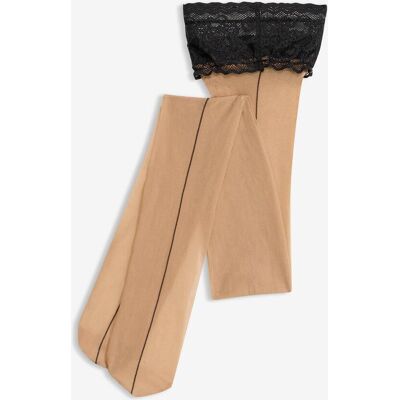 bonprix Halterlose Strümpfe mit Spitze 20 DEN beige 36 bonprix Halterlose Strümpfe mit Spitze 20 DEN beige 36