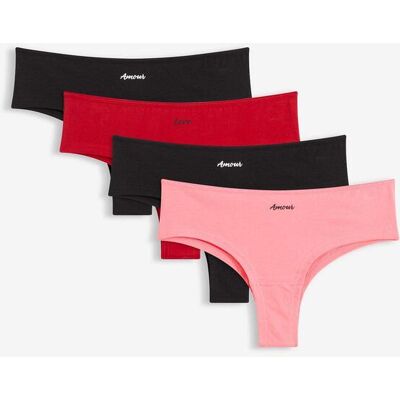 bonprix Brazilslip (4er Pack) rot 32 bonprix Brazilslip (4er Pack) rot 32