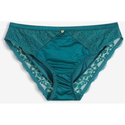 bonprix Slip mit Glanzeffekt petrol 44 bonprix Slip mit Glanzeffekt petrol 44