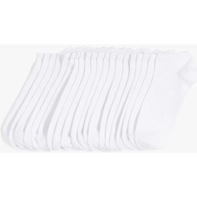 bonprix Sneakersocken mit Bio-Baumwolle (20er Pack) weiß 35 bonprix Sneakersocken mit Bio-Baumwolle (20er Pack) weiß 35
