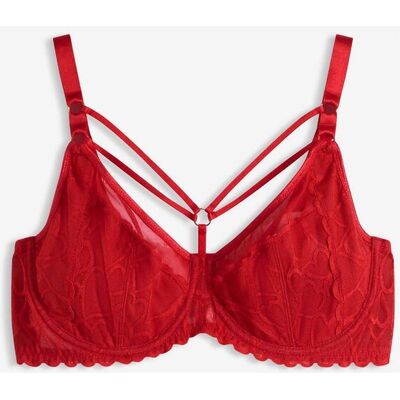 bonprix Minimizer-BH mit Schmuckdetails rot 80 bonprix Minimizer-BH mit Schmuckdetails rot 80