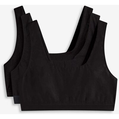 bonprix Bustier mit Bio-Baumwolle (3er Pack) schwarz 36 bonprix Bustier mit Bio-Baumwolle (3er Pack) schwarz 36