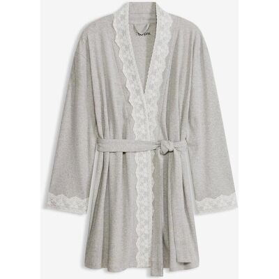 bonprix Kimono aus Baumwoll-Rippe grau 44 bonprix Kimono aus Baumwoll-Rippe grau 44