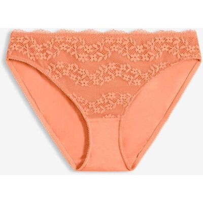 bonprix Slip mit weicher Bio-Baumwolle und Spitze orange 44 bonprix Slip mit weicher Bio-Baumwolle und Spitze orange 44