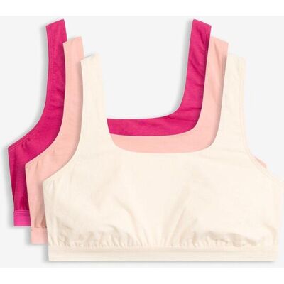 bonprix Bustier mit Bio-Baumwolle (3er Pack) pink 44 bonprix Bustier mit Bio-Baumwolle (3er Pack) pink 44