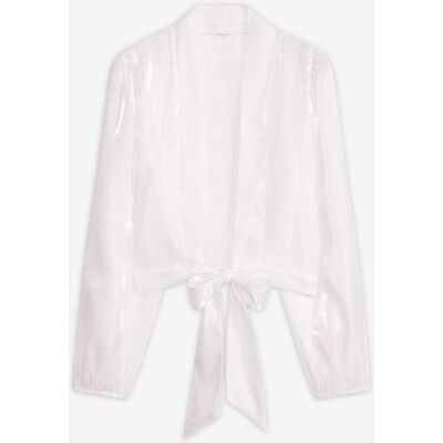bonprix Bolero aus feinem Tüll mit Binde-Detail weiß 40 bonprix Bolero aus feinem Tüll mit Binde-Detail weiß 40