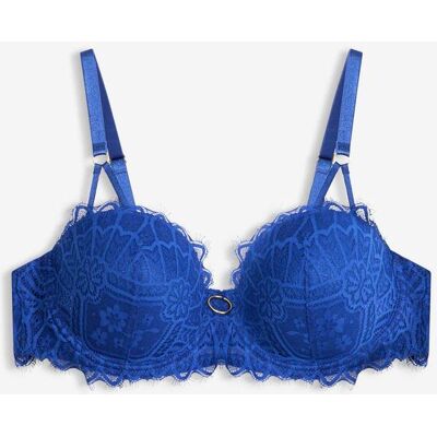 bonprix Balconette-BH mit goldenen Details blau 75 bonprix Balconette-BH mit goldenen Details blau 75