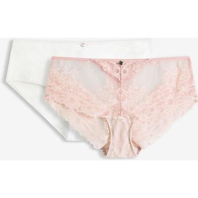 bonprix Panty mit nahtloser Hinterhose (2er Pack) rosa 44 bonprix Panty mit nahtloser Hinterhose (2er Pack) rosa 44