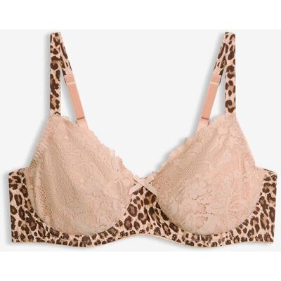 bonprix Bügel-BH mit Leopardenmuster beige 105 bonprix Bügel-BH mit Leopardenmuster beige 105