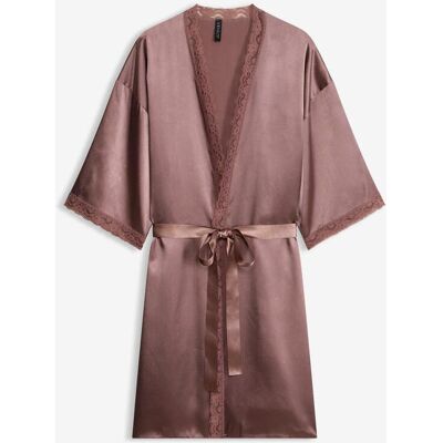 bonprix Satin Kimono braun 44 bonprix Satin Kimono braun 44