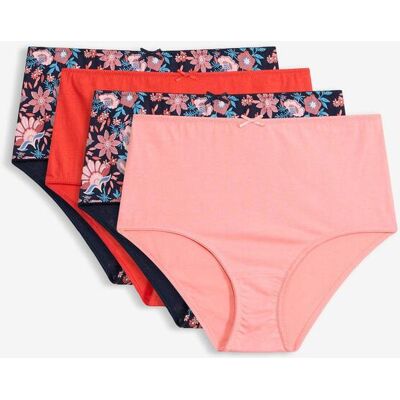 bonprix Highwaist Slip mit Baumwolle (4er Pack) blau 44 bonprix Highwaist Slip mit Baumwolle (4er Pack) blau 44