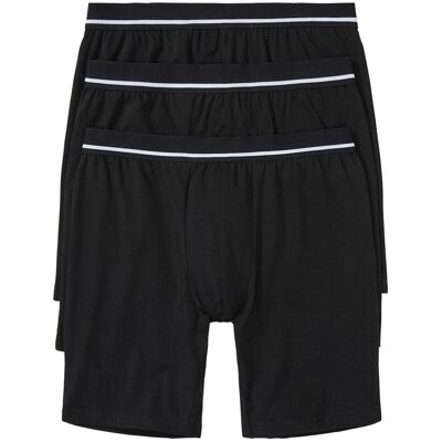 bonprix Lange Boxershorts eng mit Baumwolle (3er Pack) schwarz 6 bonprix Lange Boxershorts eng mit Baumwolle (3er Pack) schwarz 6