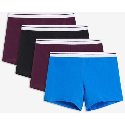 bonprix Boxer mittellang mit Bio-Baumwolle (4er Pack) schwarz 44 bonprix Boxer mittellang mit Bio-Baumwolle (4er Pack) schwarz 44