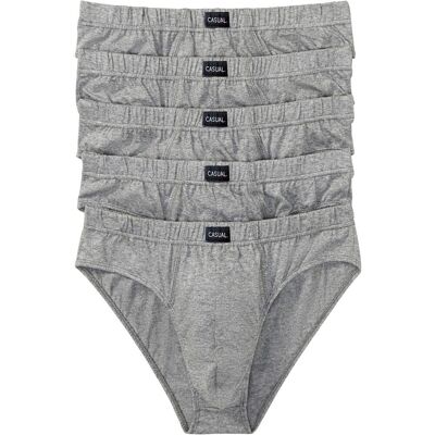 bonprix Maxislip aus Baumwolle (5er Pack) grau 5 bonprix Maxislip aus Baumwolle (5er Pack) grau 5