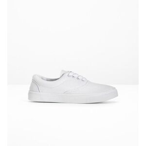 bonprix Sneaker aus Baumwoll-Canvas weiß 44 bonprix Sneaker aus Baumwoll-Canvas weiß 44