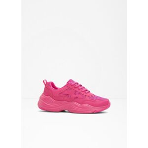 bonprix Chunky Sneaker mit Mesh-Einsatz pink 36 bonprix Chunky Sneaker mit Mesh-Einsatz pink 36