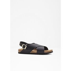 bonprix Sandalen aus Leder schwarz 38 bonprix Sandalen aus Leder schwarz 38