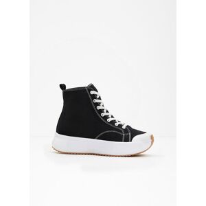 bonprix High-Top-Sneaker mit Plateausohle schwarz 38 bonprix High-Top-Sneaker mit Plateausohle schwarz 38