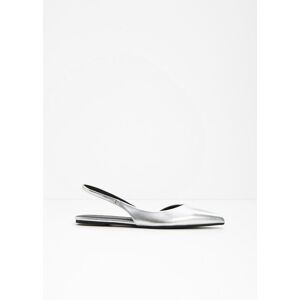 bonprix Spitze Sling-Ballerinas silber 40 bonprix Spitze Sling-Ballerinas silber 40