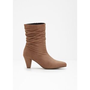 bonprix Stiefeletten mit Raffung braun 41 bonprix Stiefeletten mit Raffung braun 41