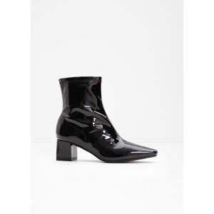 bonprix Stiefeletten in Lack-Optik schwarz 41 bonprix Stiefeletten in Lack-Optik schwarz 41