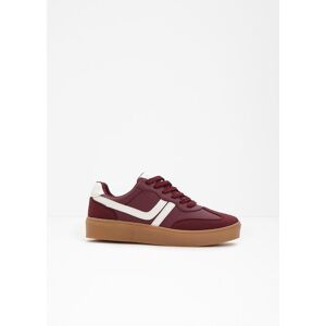 bonprix Plateau-Sneaker im Retrolook rot 36 bonprix Plateau-Sneaker im Retrolook rot 36