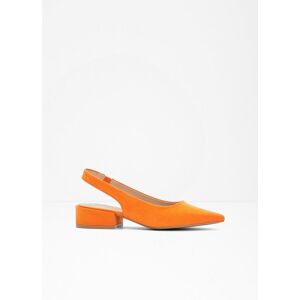 bonprix Slingpumps mit flachem Absatz orange 36 bonprix Slingpumps mit flachem Absatz orange 36