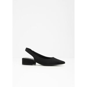 bonprix Slingpumps mit flachem Absatz schwarz 40 bonprix Slingpumps mit flachem Absatz schwarz 40