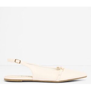 bonprix Sling-Ballerinas mit dekorativem Riemen weiß 37 bonprix Sling-Ballerinas mit dekorativem Riemen weiß 37