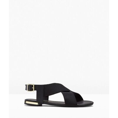 bonprix Sandalen mit elastischen Riemen schwarz 42 bonprix Sandalen mit elastischen Riemen schwarz 42
