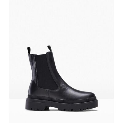 bonprix Chelsea-Boots mit Profilsohle schwarz 40 bonprix Chelsea-Boots mit Profilsohle schwarz 40