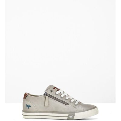 bonprix Mustang Sneaker mit Reißverschluss grau 38 bonprix Mustang Sneaker mit Reißverschluss grau 38
