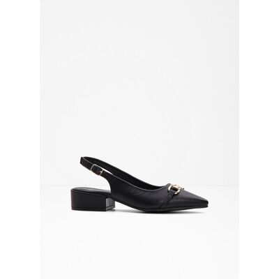 bonprix Slingpumps mit flachem Absatz schwarz 41 bonprix Slingpumps mit flachem Absatz schwarz 41