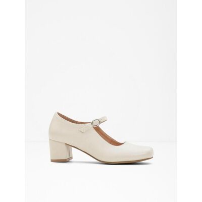 bonprix Spangenpumps mit Blockabsatz weiß 38 bonprix Spangenpumps mit Blockabsatz weiß 38