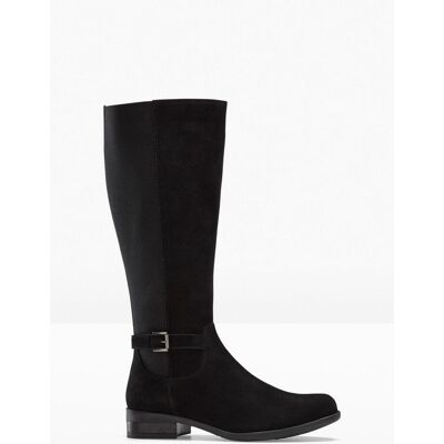 bonprix Weitschaftstiefel aus Leder schwarz 39 bonprix Weitschaftstiefel aus Leder schwarz 39