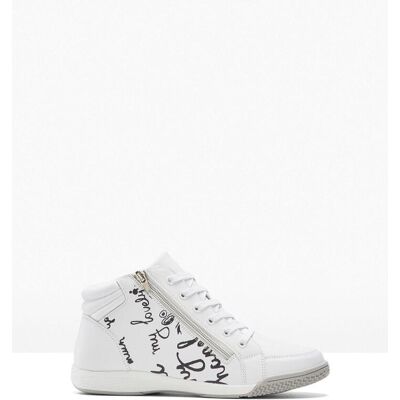 bonprix High-Top-Sneaker mit Reißverschluss weiß 38 bonprix High-Top-Sneaker mit Reißverschluss weiß 38