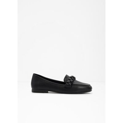 bonprix Loafer mit Flechtdetails schwarz 40 bonprix Loafer mit Flechtdetails schwarz 40