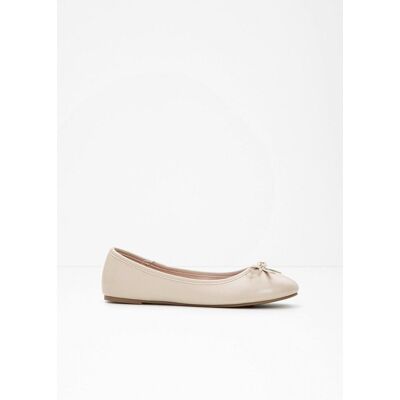bonprix Ballerinas mit Schleife beige 39 bonprix Ballerinas mit Schleife beige 39
