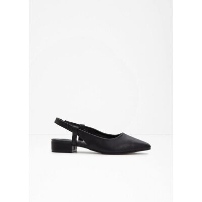 bonprix Slingpumps mit flachem Absatz schwarz 40 bonprix Slingpumps mit flachem Absatz schwarz 40